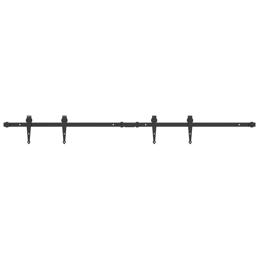 Ensemble de suspension Vidaxl pour la porte coulissante 152 cm en acier au carbone
