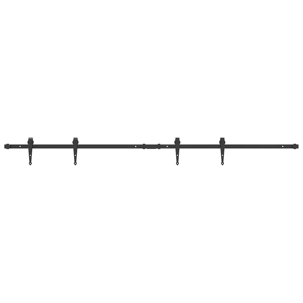 Ensemble de suspension Vidaxl pour la porte coulissante 183 cm en acier au carbone