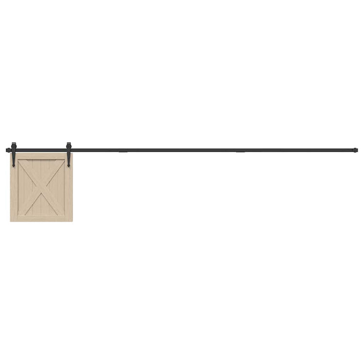 Ensemble de suspension Vidaxl pour la porte coulissante de 244 cm en acier au carbone