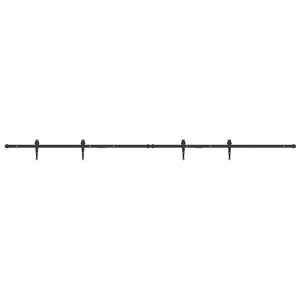 Ensemble de suspension Vidaxl pour la porte coulissante de 244 cm en acier au carbone