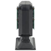 Vidaxl Garden Stop Contact and Ground Pin 4-Way 15.5x11x24 cm noir et vert