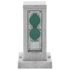 Vidaxl Garden Stop Contact Pin Ground Pin 4 voies Look 16x16x29.5 cm Gray