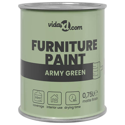 Vidaxxl peinture pour meubles vert 10 x 10 x 12 cm impression murale