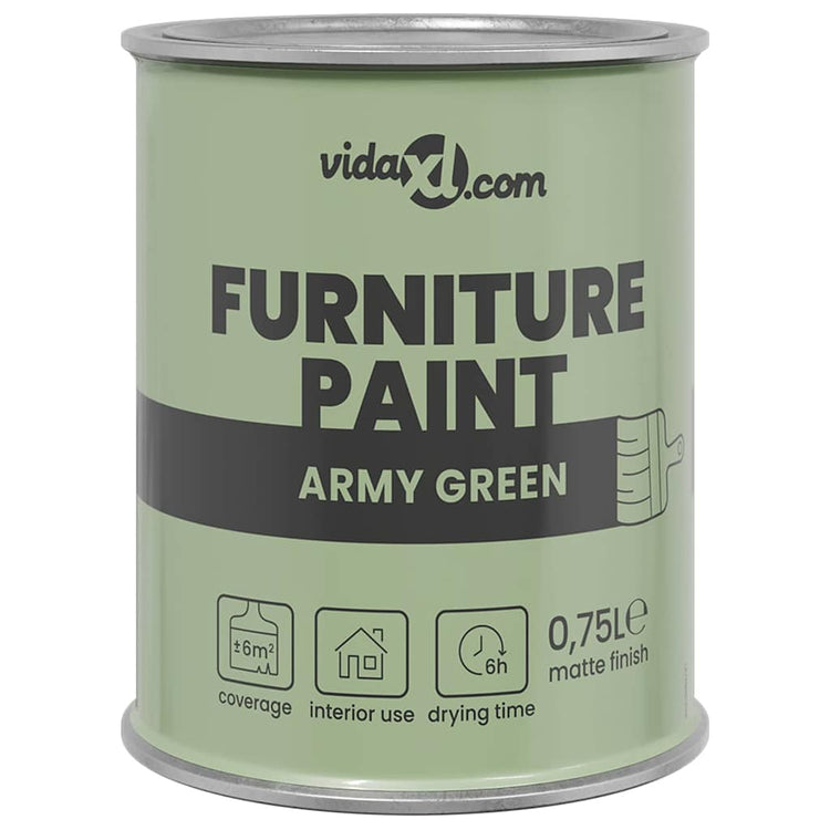 Vidaxxl peinture pour meubles vert 10 x 10 x 12 cm impression murale