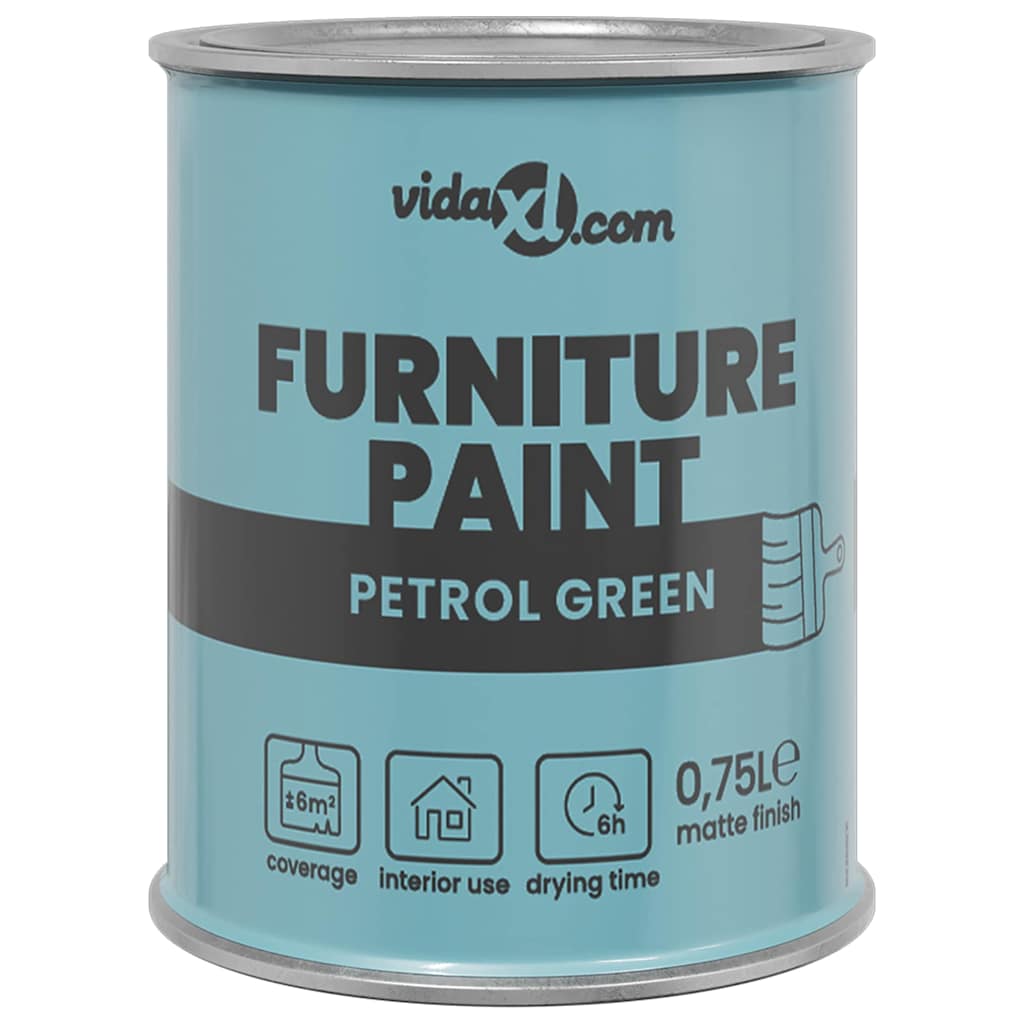 Vidaxxl peinture pour meubles vert 10 x 10 x 12 cm impression murale