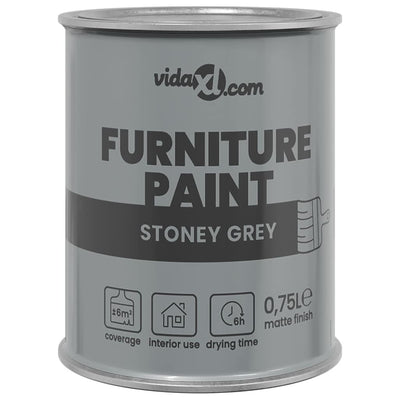 Vidaxxl peinture pour meuble gris 10 x 10 x 12 cm impression murale