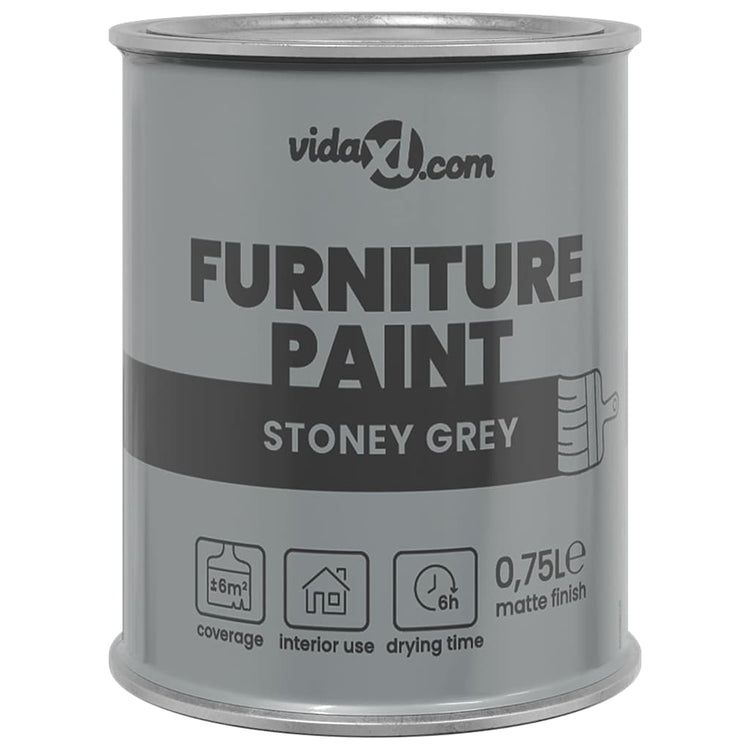 Vidaxxl peinture pour meuble gris 10 x 10 x 12 cm impression murale