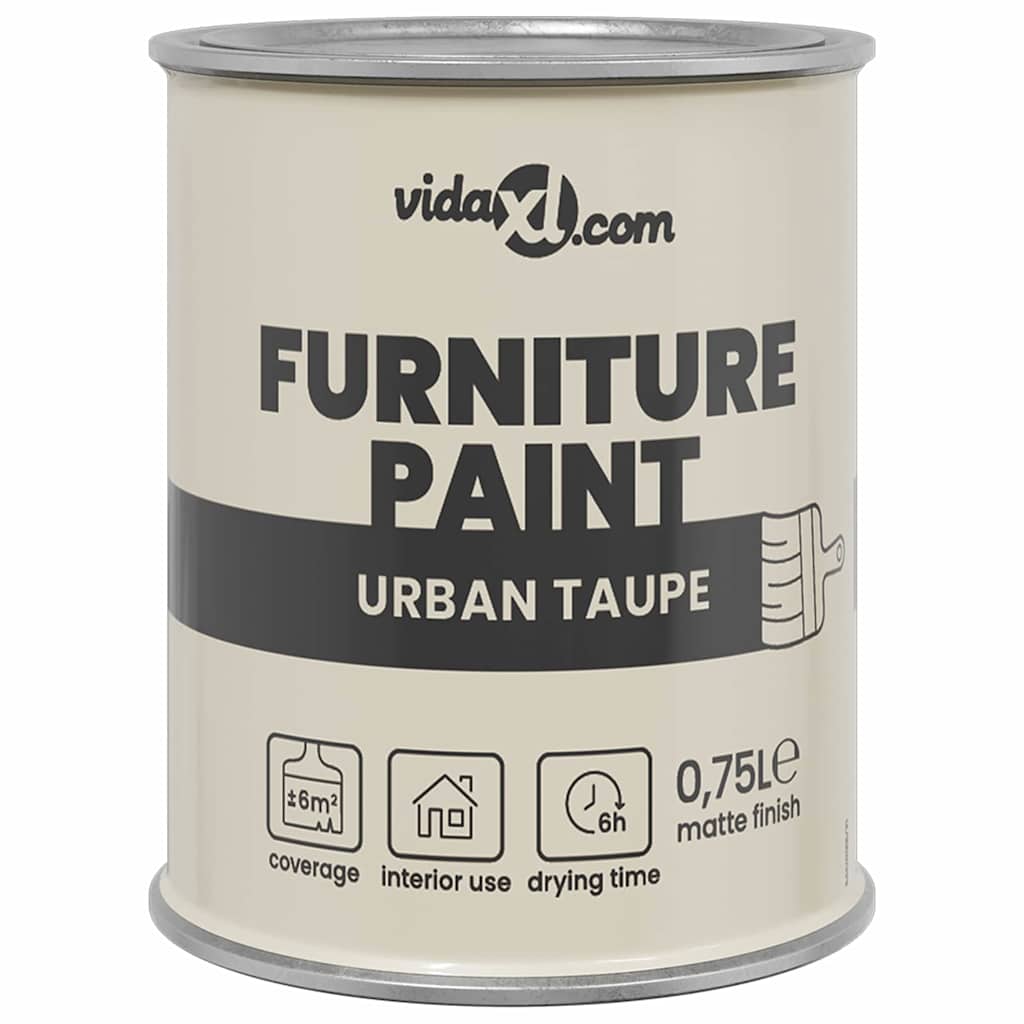 Vidaxxl peinture pour meubles marron 10 x 10 x 12 cm impression murale
