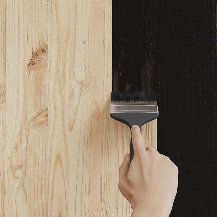 Vidaxxl peinture pour bois noir 16,5 x 16,5 x 16 cm impression murale
