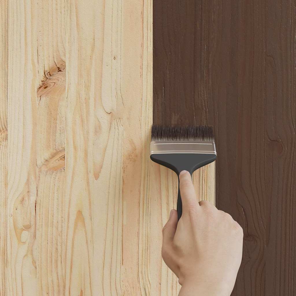 Vidaxxl peinture pour bois marron 16,5 x 16,5 x 16 cm impression murale