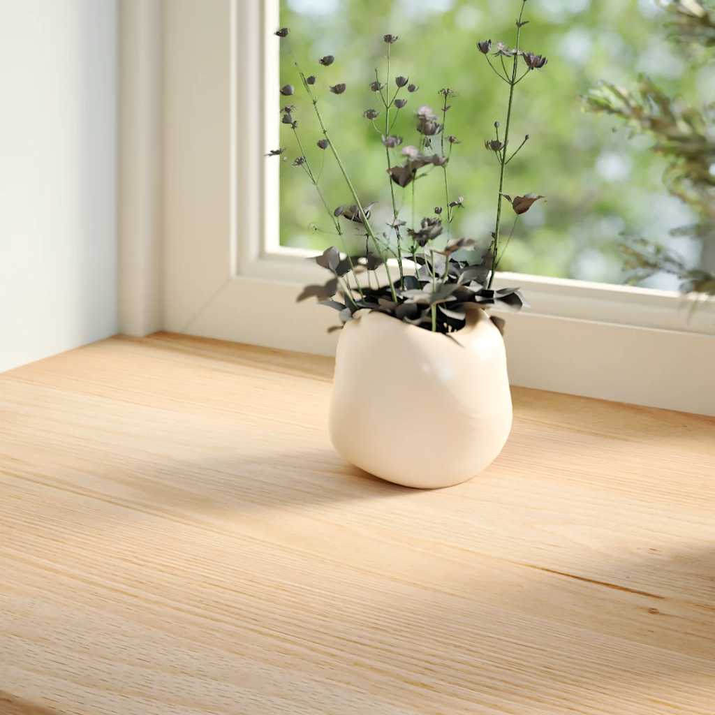 Vidaxl Window Sills 2 ST NON Traité 80x15x2 cm Chêne solide