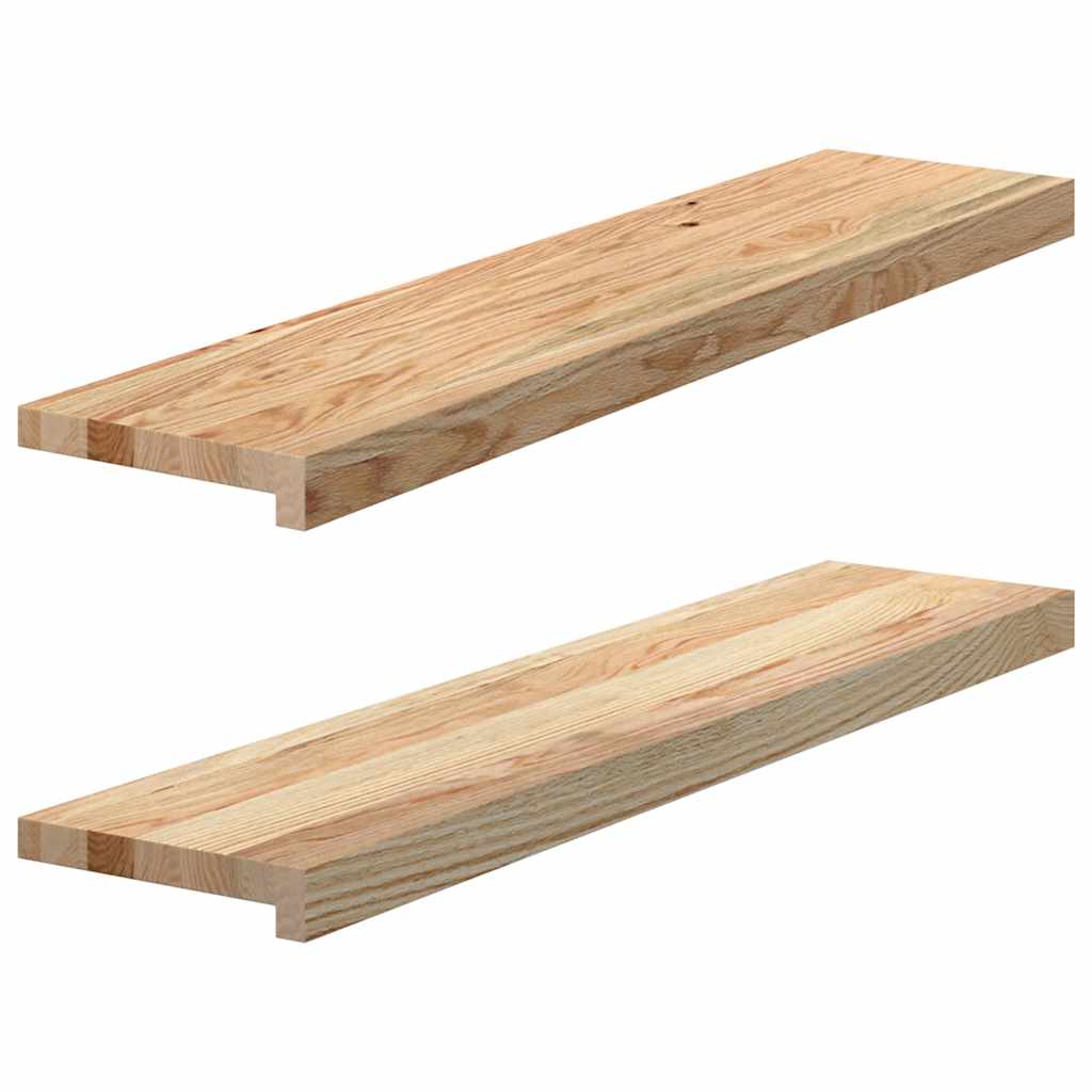 Vidaxx appuis de fenêtre 2 pcs non traité 90x20x2 cm chêne massif