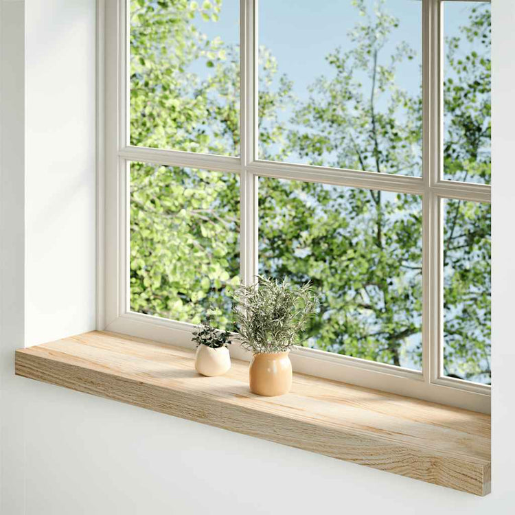 Vidaxx appuis de fenêtre 2 pcs non traité 90x20x2 cm chêne massif