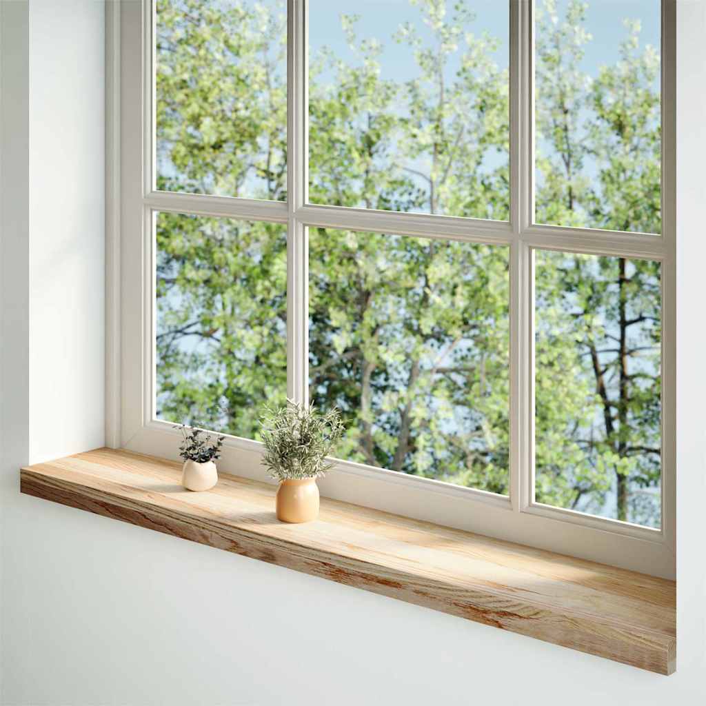 Vidaxx appuis de fenêtre 2 pcs non traité 110x20x2 cm chêne massif