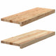 Vidaxl Window Sills 2 St ST non traité 70x25x2 cm Chêne solide