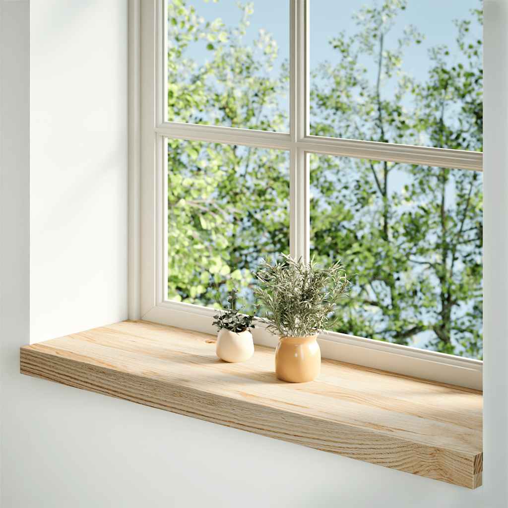 Vidaxl Window Sills 2 St ST non traité 70x25x2 cm Chêne solide