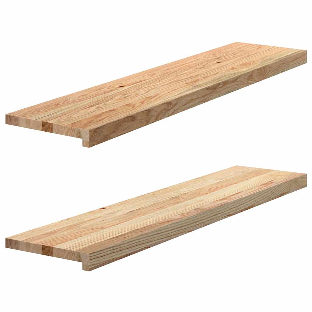 Vidaxl Fenêtre Sills 2 ST NON Traité 110x25x2 cm Chêne solide