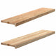 Vidaxl Window Sills 2 St ST non traité 110x30x2 cm Chêne solide