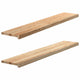 Vidaxx appuis de fenêtre 2 pcs non traité 140x30x2 cm chêne massif