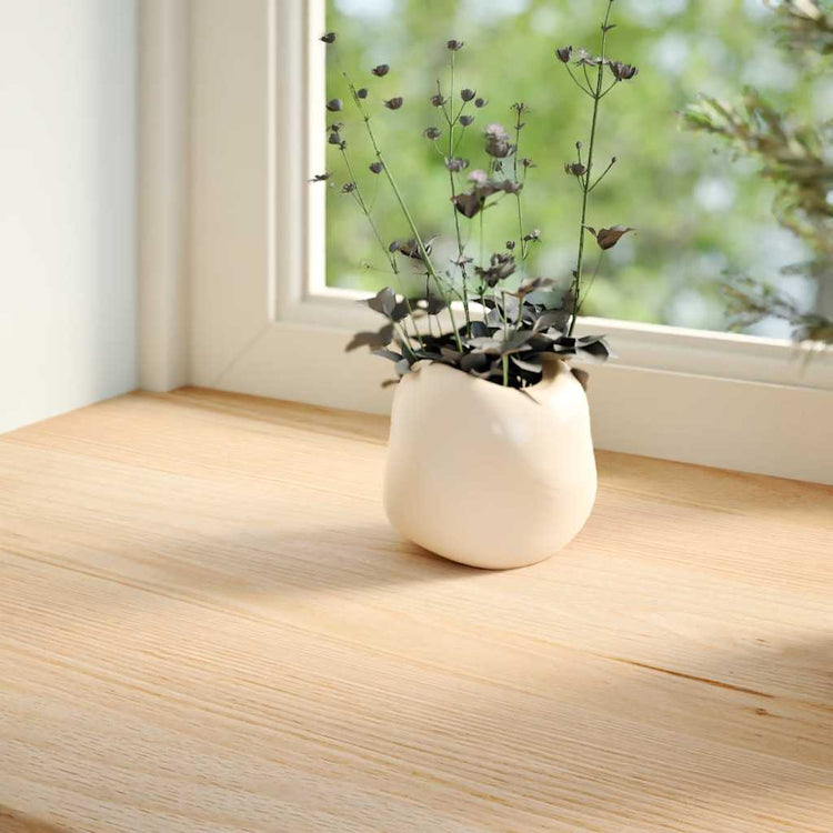 Vidaxx appuis de fenêtre 2 pcs non traité 140x30x2 cm chêne massif