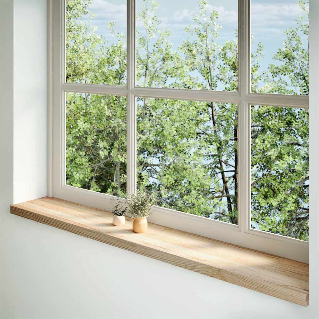 Vidaxx appuis de fenêtre 2 pcs non traité 160x30x2 cm chêne massif
