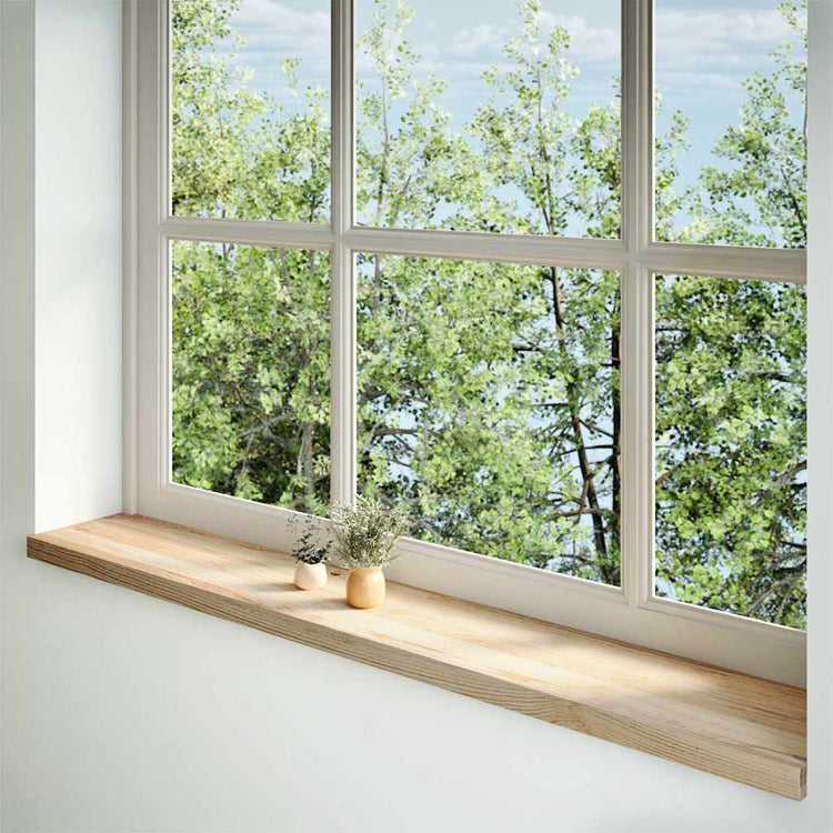 Vidaxx appuis de fenêtre 2 pcs non traité 160x30x2 cm chêne massif
