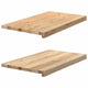 Vidaxl Window Sills 2 St ST non traité 70x40x2 cm Chêne solide