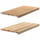 Vidaxl Window Sills 2 ST NON Traité 80x40x2 cm Chêne solide