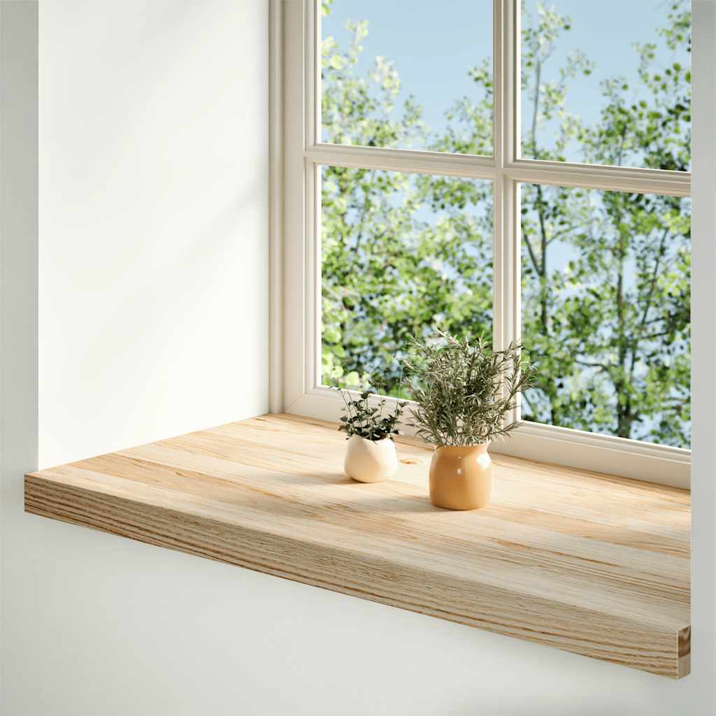 Vidaxl Fenêtre Sills 2 ST NON Traité 90x40x2 cm Chêne solide