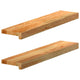 Vidaxl Sills de fenêtre 2 st 70x15x2 cm en chêne solide brun clair