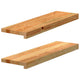 Vidaxl Sills de fenêtre 2 st 70x20x2 cm en chêne massif brun clair