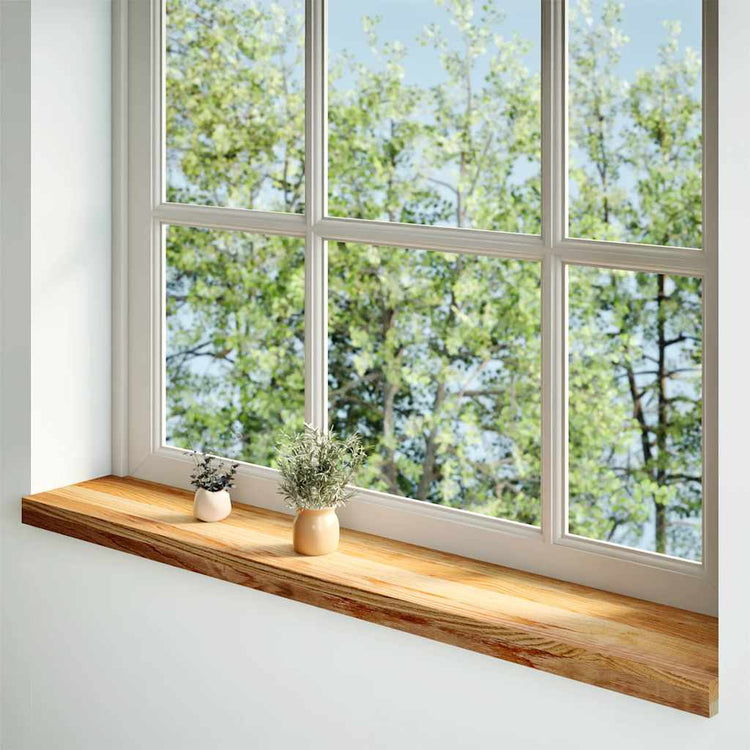 Replines vidaxl 2 pcs 120x20x2 cm en chêne solide brun clair