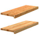 Vidaxl Sills de fenêtre 2 st 70x30x2 cm en chêne massif brun clair