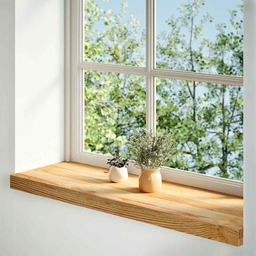 Vidaxl Sills de fenêtre 2 st 70x30x2 cm en chêne massif brun clair