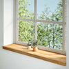 Bourse de fenêtre Vidaxl 2 pcs 120x30x2 cm en chêne solide brun clair