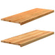 Rebus de fenêtre Vidaxl 2 PCS 110X40X2 CM SOLID BRORN CHOID LIGHT