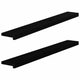 Bélans de la fenêtre Vidaxl 2 PCS 120x15x2 cm Chêle massif brun foncé