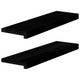 Vidaxl Sills de fenêtre 2 st 70x20x2 cm chêne massif brun foncé
