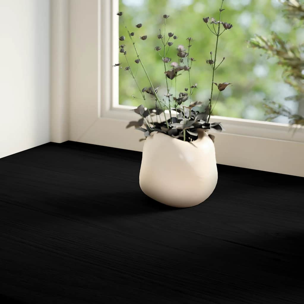 Vidaxl Sills de fenêtre 2 ST 80x20x2 cm en chêne massif brun foncé