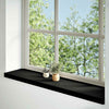 Bénéfices de fenêtre Vidaxl 2 PCS 110x25x2 cm Chêle massif brun foncé