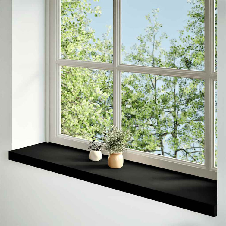 Vidaxl Fenêtre Sills 2 PCS 100x30x2 cm Chêle massif brun foncé
