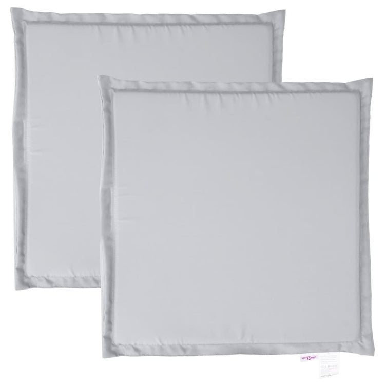 Coussins de siège de jardin vidaxl 2 st carré 45x45x2 cm gris clair