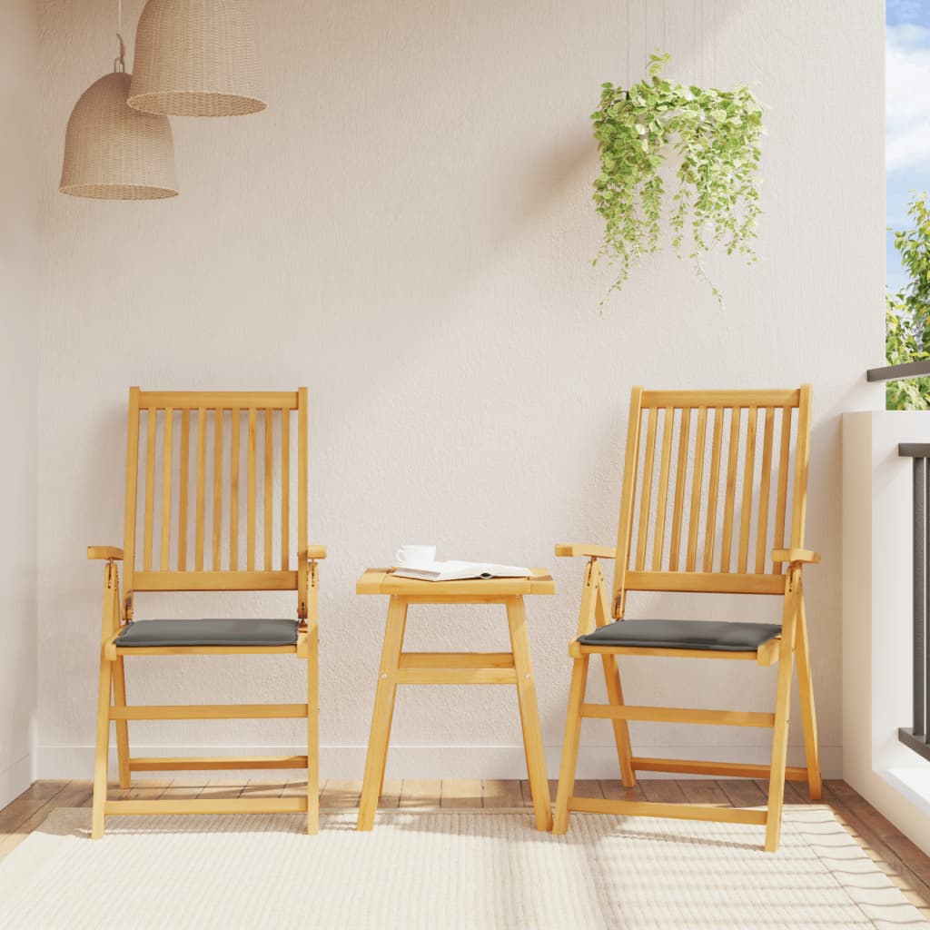 Coussins de siège de jardin vidaxl 2 pcs carrés 45x45x2 cm anthracite -colored