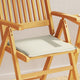 Vidaxl Garden Seat Cushions 2 PCS Square 45x45x2 cm Crème -Colored