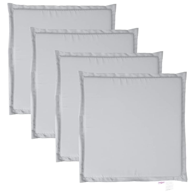 Coussins de siège de jardin vidaxl 4 st carré 45x45x2 cm gris clair