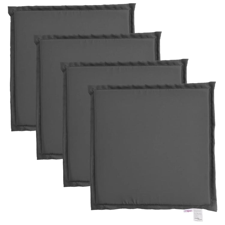 Coussins de siège de jardin vidaxl 4 pcs carrés 45x45x2 cm anthracite -colored