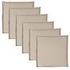 Coussins de siège de jardin vidaxl 6 pcs carrés 45x45x2 cm taupe