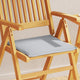 Coussins de siège de jardin vidaxl 6 pcs carrés 45x45x2 cm gris clair