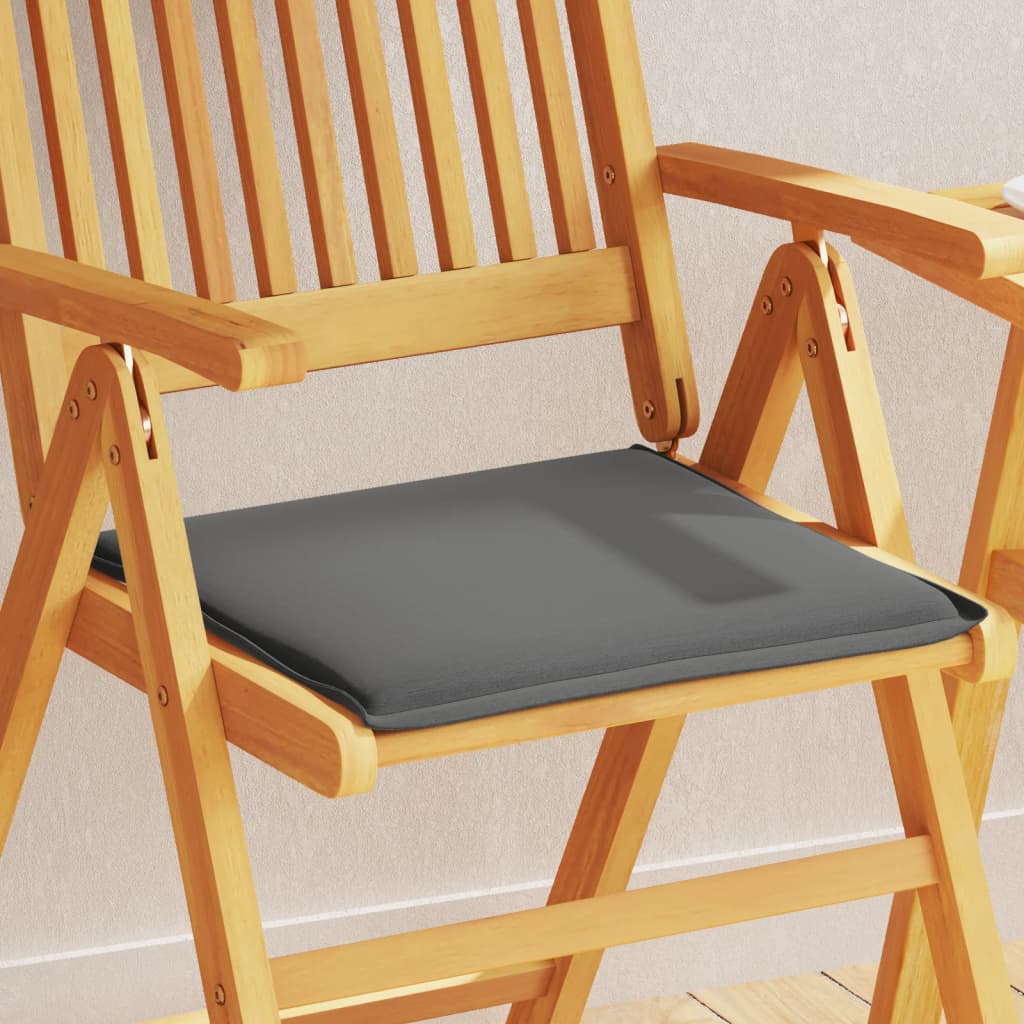 Coussins de siège de jardin vidaxl 6 pcs carrés 45x45x2 cm anthracite -colored