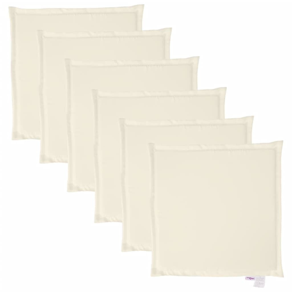 Coussins de siège de jardin vidaxl 6 pcs carrés 45x45x2 cm -colored